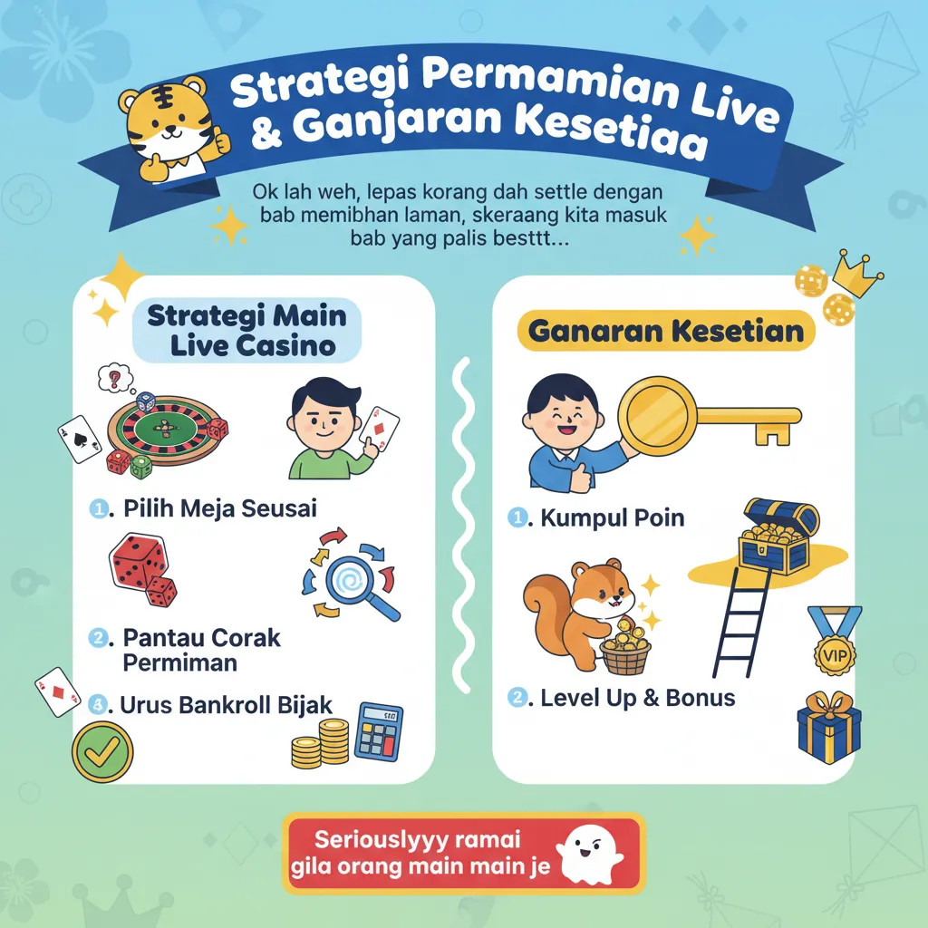 Strategi Permainan Live Casino & Ganjaran Kesetiaan